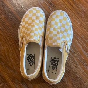 Yellow checked vans
